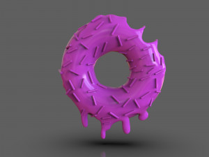 big donut 3d print 3Dプリントモデル