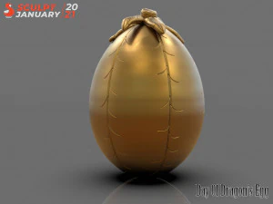 common welsh green egg dragon 3D Print Model