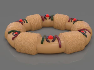 stylized king cake mexican style 3D Print Model