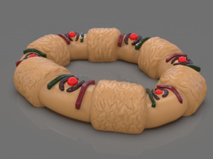 stylized king cake mexican style 3D प्रिंट मॉडल