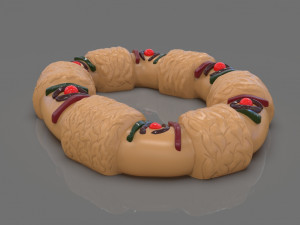stylized king cake mexican style 3D प्रिंट मॉडल