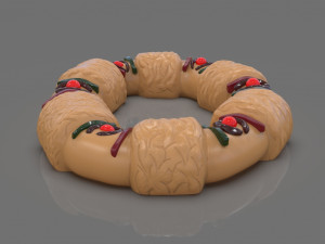 stylized king cake mexican style 3D प्रिंट मॉडल