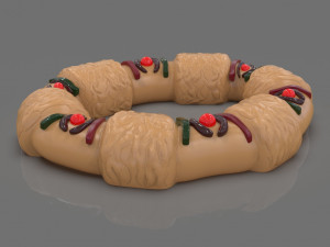 stylized king cake mexican style 3D प्रिंट मॉडल