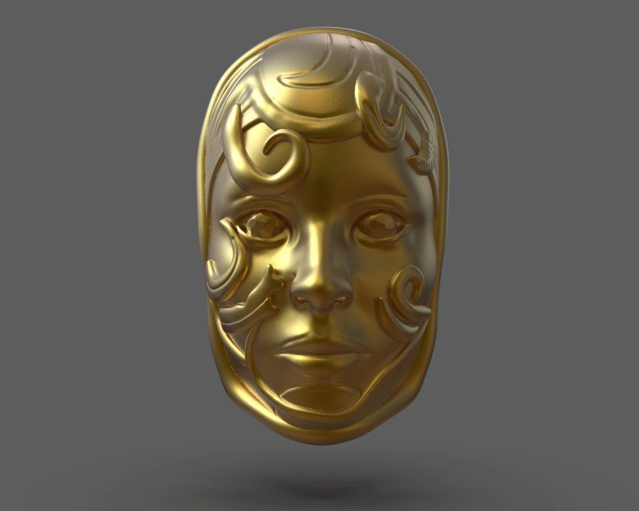 lyssas mask from guild wars 2 3D Print Model .c4d .max .obj .3ds .fbx .stl .blend