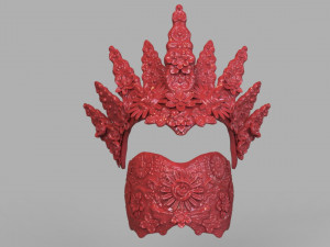 natural headpiece mask 3d print Modèles 3D en vedette