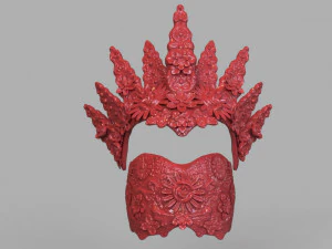natural headpiece mask 3d print 3D Print Model