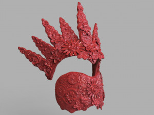 natural headpiece mask 3d print Modèles 3D en vedette