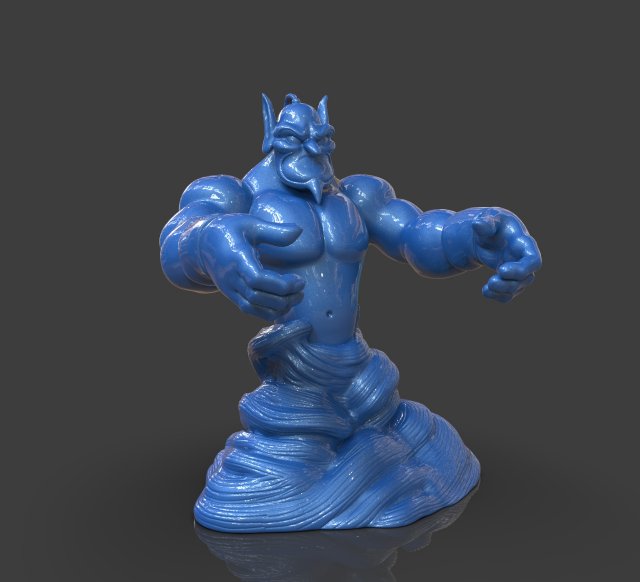 aladdins genie evil mode 3D Print Model .c4d .max .obj .3ds .fbx .lwo .lw .lws