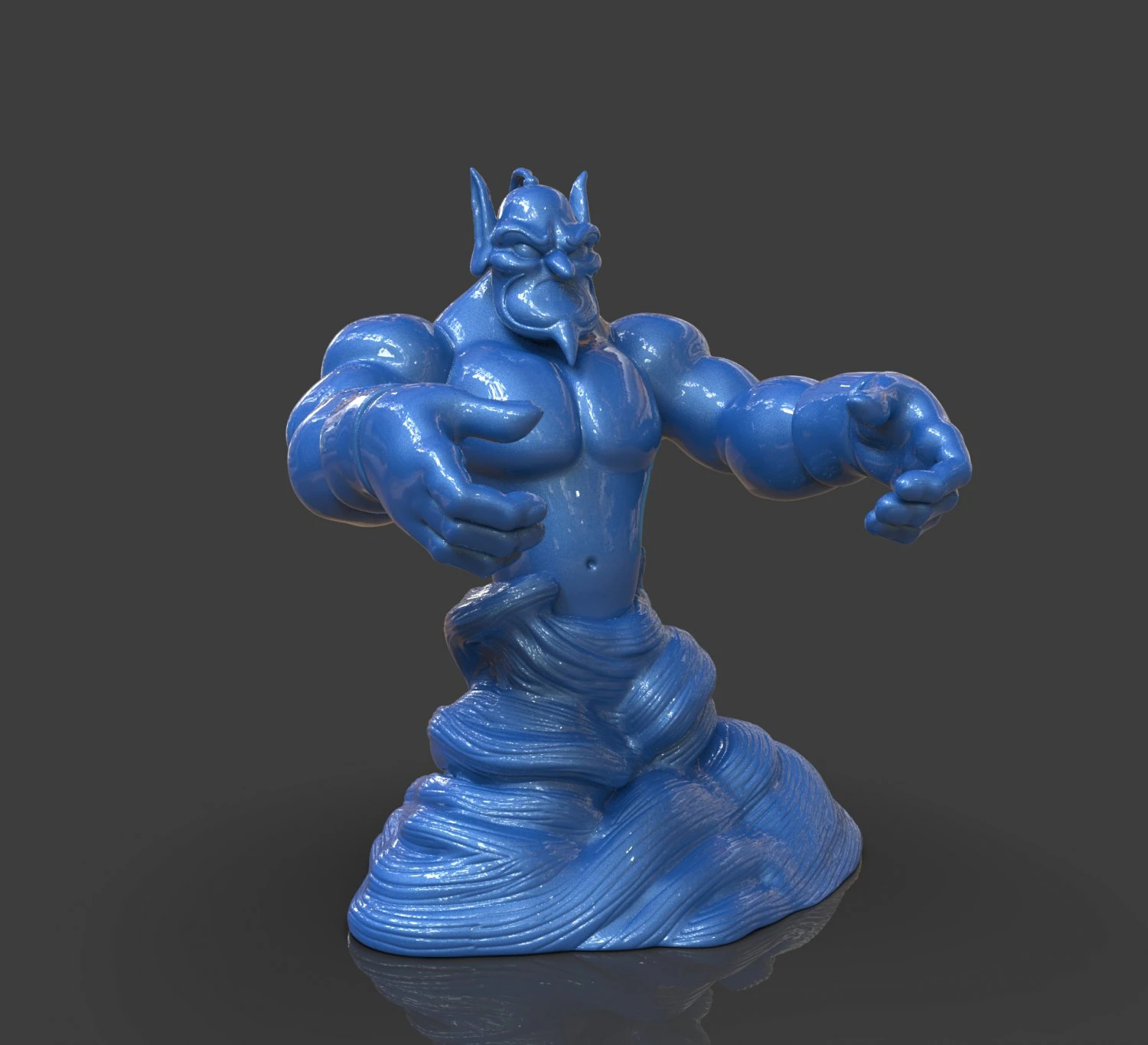 aladdins genie evil mode 3D Print Model .c4d .max .obj .3ds .fbx .stl .blend