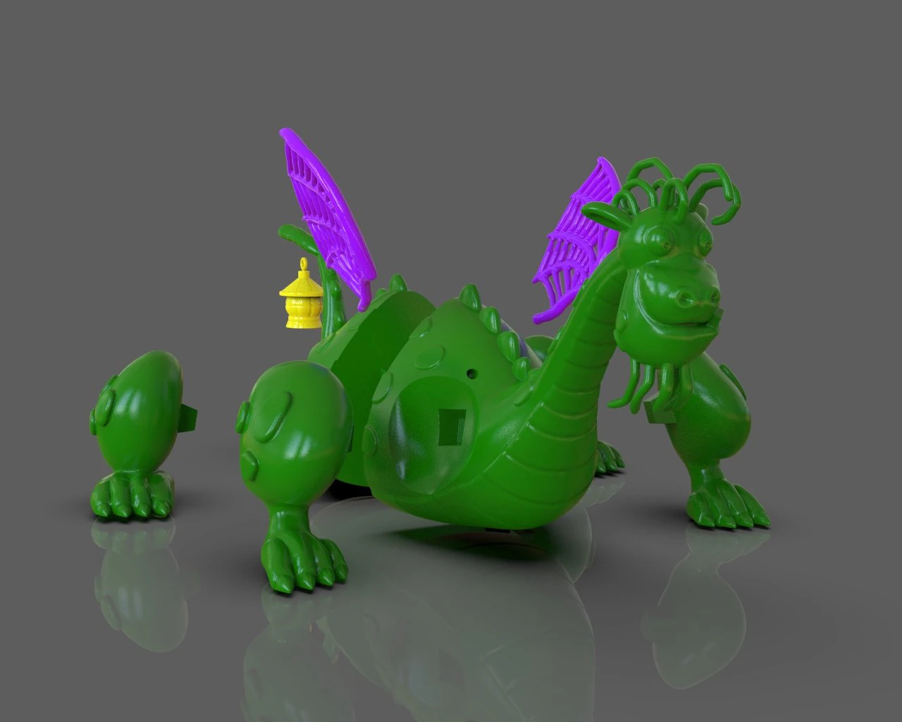 petes dragon figurine 3D Print Model .c4d .max .obj .3ds .fbx .stl .blend 