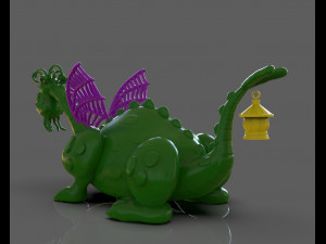 petes dragon figurine 3D 프린트 모델