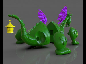 petes dragon figurine 3D 프린트 모델