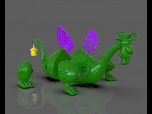 petes dragon figurine 3D 프린트 모델