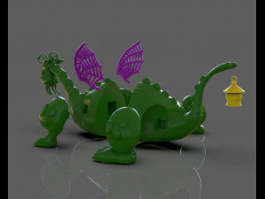 petes dragon figurine 3D Print Model