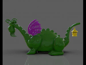 petes dragon figurine 3D Print Model