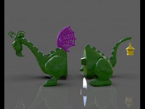 petes dragon figurine 3D 프린트 모델