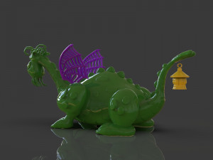 petes dragon figurine 3D 프린트 모델