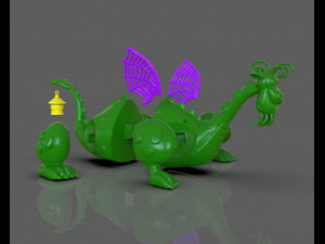 petes dragon figurine 3D 프린트 모델