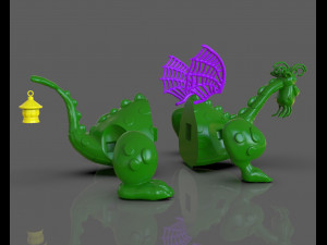 petes dragon figurine 3D 프린트 모델