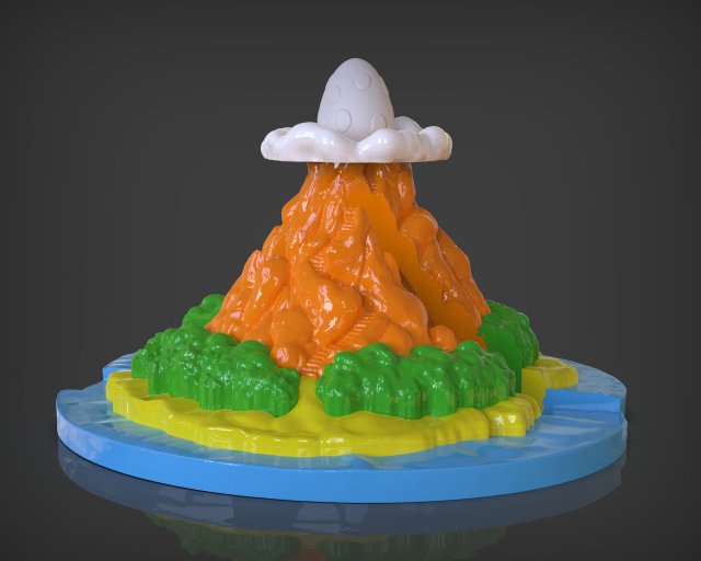 links awakening - koholint island 3D प्रिंट मॉडल .c4d .max .obj .3ds .fbx .stl .blend 