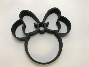 minnie and number 2 cookie cutter 3D 프린트 모델