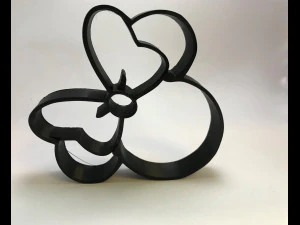 форма для печива Мінні та номер 2 3D Принт Модель