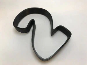 форма для печива Мінні та номер 2 3D Принт Модель