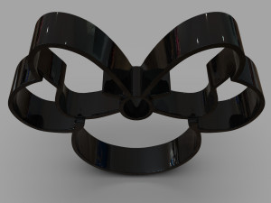 minnie and number 2 cookie cutter 3D 프린트 모델