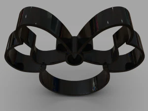 форма для печива Мінні та номер 2 3D Принт Модель