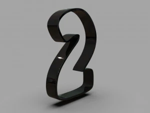 форма для печива Мінні та номер 2 3D Принт Модель