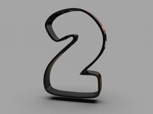 minnie and number 2 cookie cutter 3D 프린트 모델