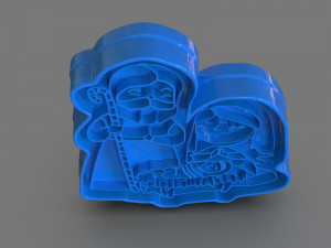 christmas cookie cutter nativity Modelo de Impressão 3D