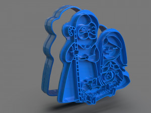 christmas cookie cutter nativity Modelo de Impressão 3D