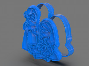 christmas cookie cutter nativity Modelo de Impressão 3D