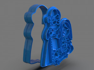 christmas cookie cutter nativity Modelo de Impressão 3D