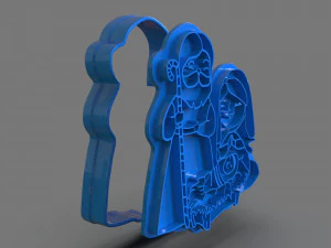 christmas cookie cutter nativity 3D Print Model