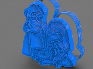 christmas cookie cutter nativity Modelo de Impressão 3D