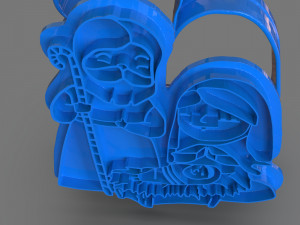 christmas cookie cutter nativity Modelo de Impressão 3D