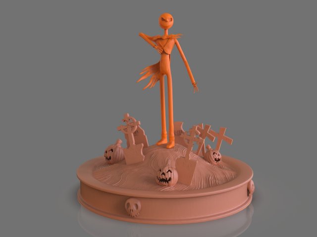 Jack Skellington Sculpture Modelo 3d In Monstruos Y Criaturas 3dexport