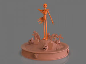 jack skellington sculpture 3D Print Model