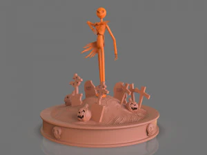 jack skellington sculpture 3D Print Model