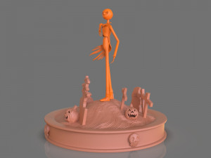 jack skellington sculpture 3D 打印模型