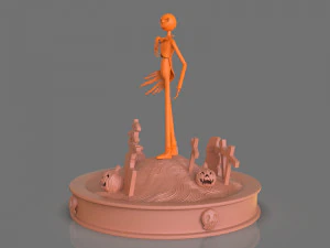 jack skellington sculpture 3D Print Model