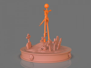 jack skellington sculpture 3D 打印模型