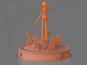 jack skellington sculpture 3D 打印模型