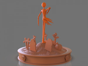 jack skellington sculpture 3D 打印模型