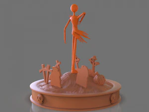 jack skellington sculpture 3D Print Model