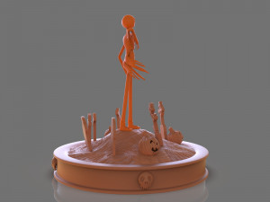 jack skellington sculpture 3D 打印模型