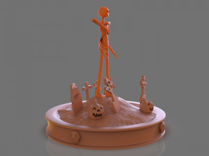 jack skellington sculpture 3D 打印模型