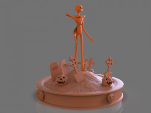 jack skellington sculpture 3D 打印模型